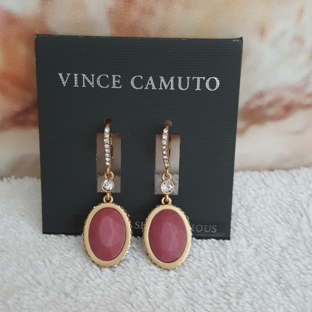 New Vince Camuto Oval Drop Earrings